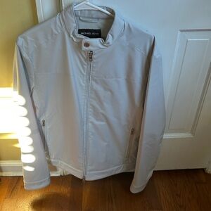 Michael Kors Cream Zip-Up Jacket